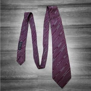 VTG Giorgio Armani Abstract Silk Tie Italy 58x3.5 Luxe VTG Old Money Designer